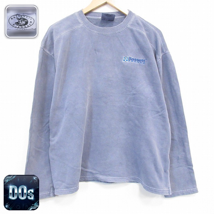 【20%OFF】00s 長袖スウェット Bassett グレー メンズL相当 | 古着