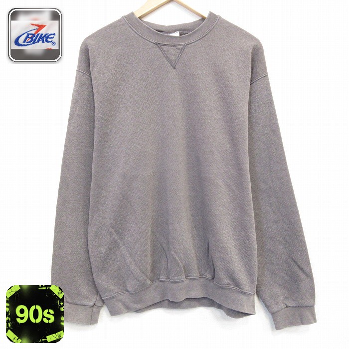 【20%OFF】90s 長袖スウェット グレー メンズL相当 | 古着