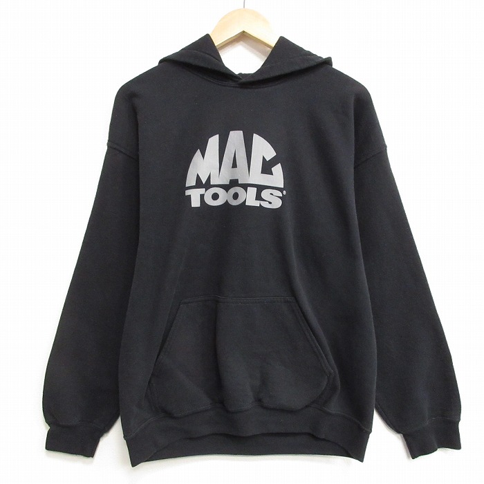 マックツール 長袖スウェットパーカー ブラック メンズL相当 | 古着