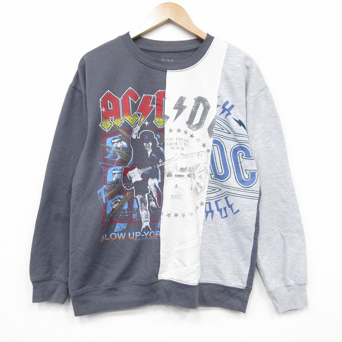 AC/DC 長袖スウェット グレー メンズL相当 | 古着