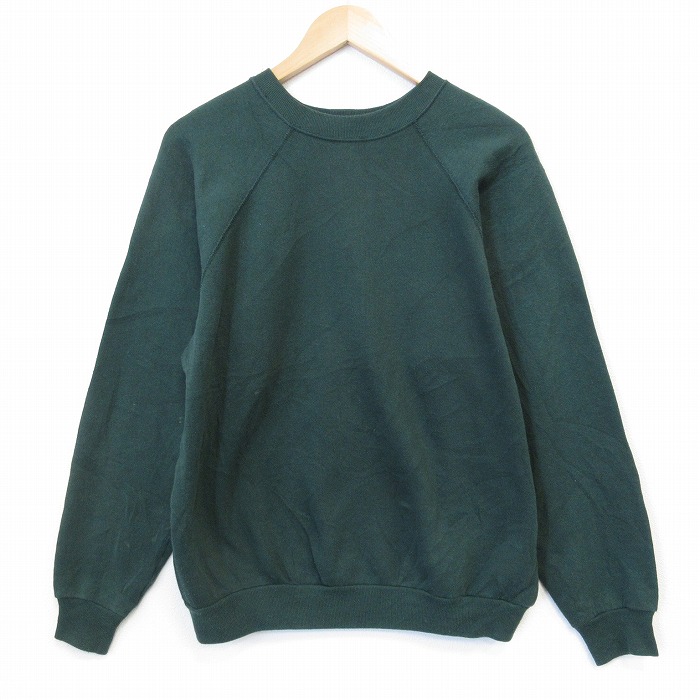 TULTEX 90s 長袖スウェット グリーン メンズM相当 | 古着
