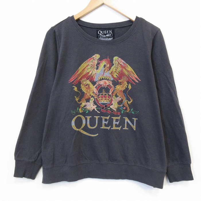 クィーン 長袖スウェット ロックバンド グレー メンズL相当 | 古着