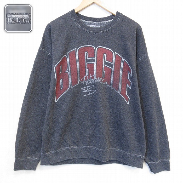 【20%OFF】ノートリアスBIG 長袖スウェット グレー メンズXL相当 | 古着