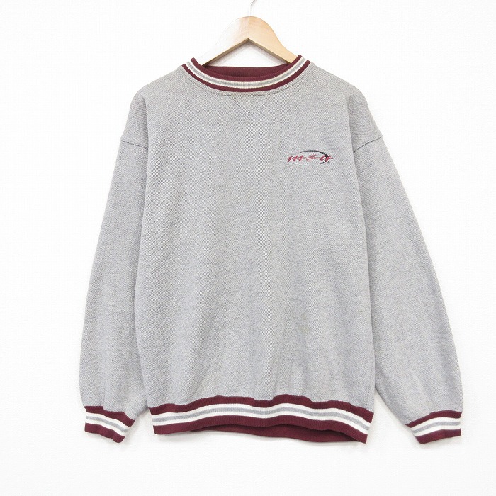 00s 長袖スウェット MSU グレー メンズL相当 | 古着