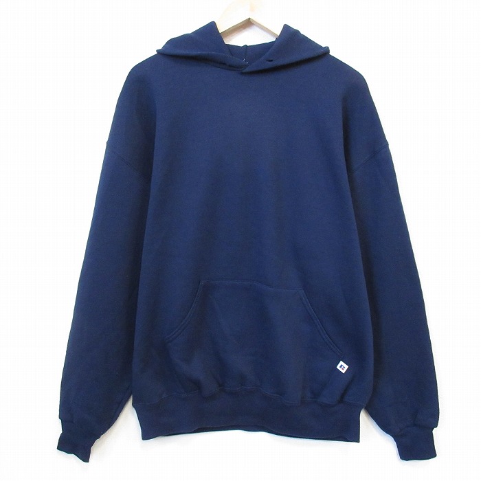 【20％OFF】ラッセル 00s 長袖パーカー ネイビー メンズXL相当 | 古着