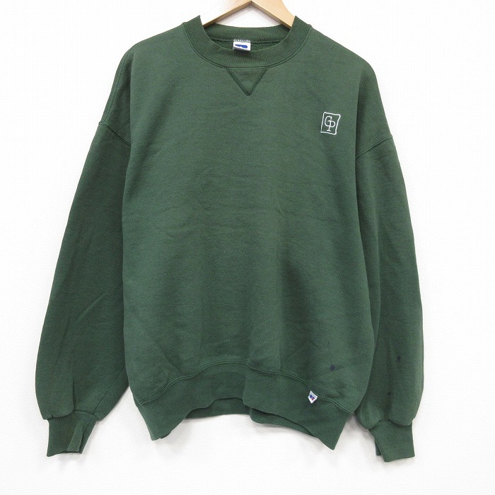 ラッセル 90s 長袖スウェット GP グリーン メンズXL相当 | 古着