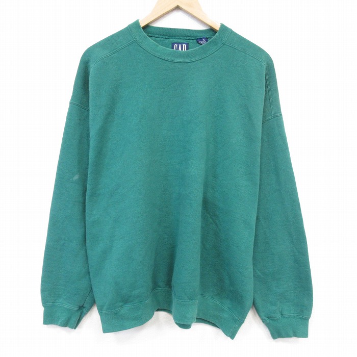 ギャップ 90s 長袖スウェット グリーン メンズXL相当 | 古着