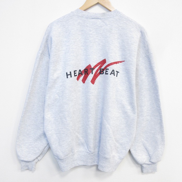 ラッセル 90s 長袖スウェット HEART グレー メンズXL相当 | 古着