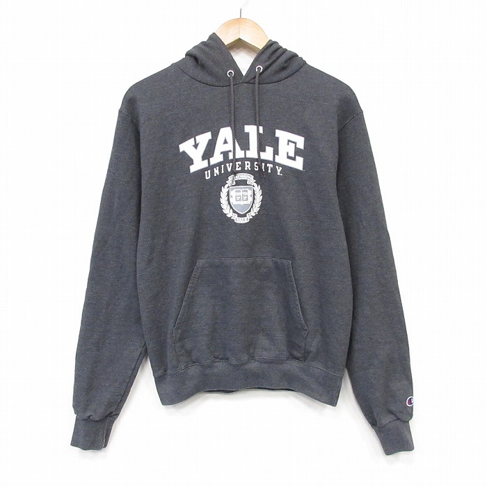 チャンピオン スウェットパーカー YALE カレッジ グレー メンズS相当 | 古着