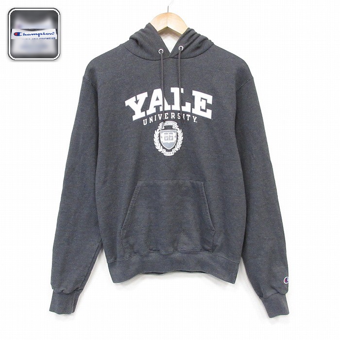 チャンピオン スウェットパーカー YALE カレッジ グレー メンズS相当 | 古着