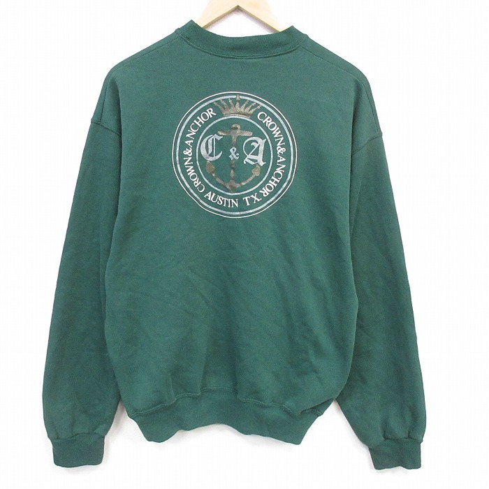 ヘインズ 90s 長袖スウェット オースティン グリーン メンズL相当 | 古着