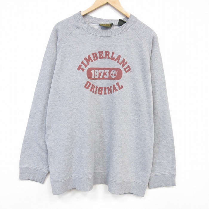ティンバーランド 00s 長袖スウェット 1973 グレー メンズXL相当 | 古着
