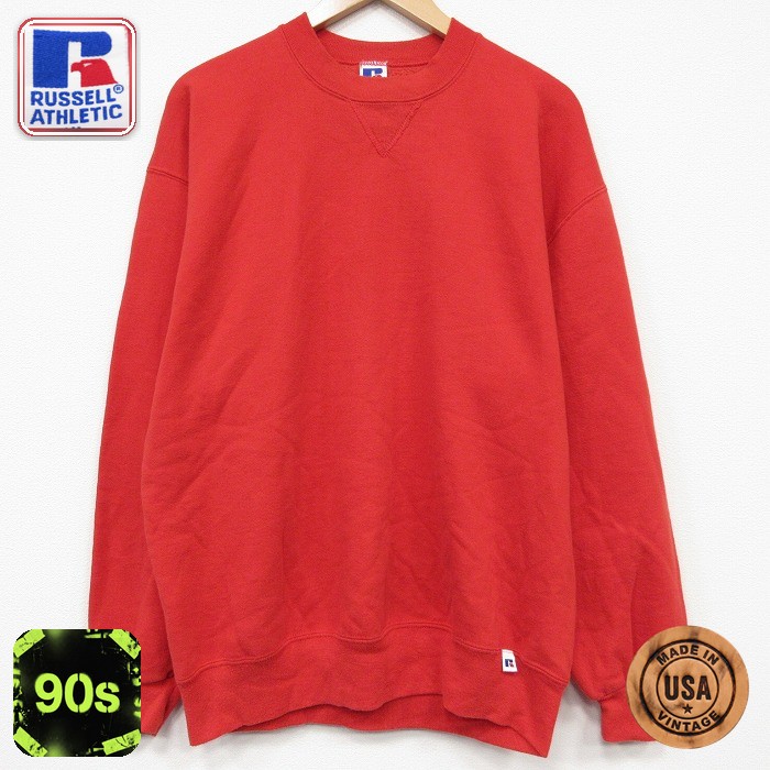 ラッセル 90s 長袖スウェット レッド メンズL相当 | 古着
