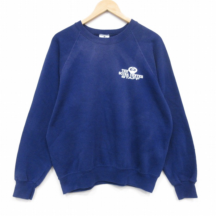 リー 90s 長袖スウェット スチューブ ラグラン ネイビー メンズL相当 | 古着