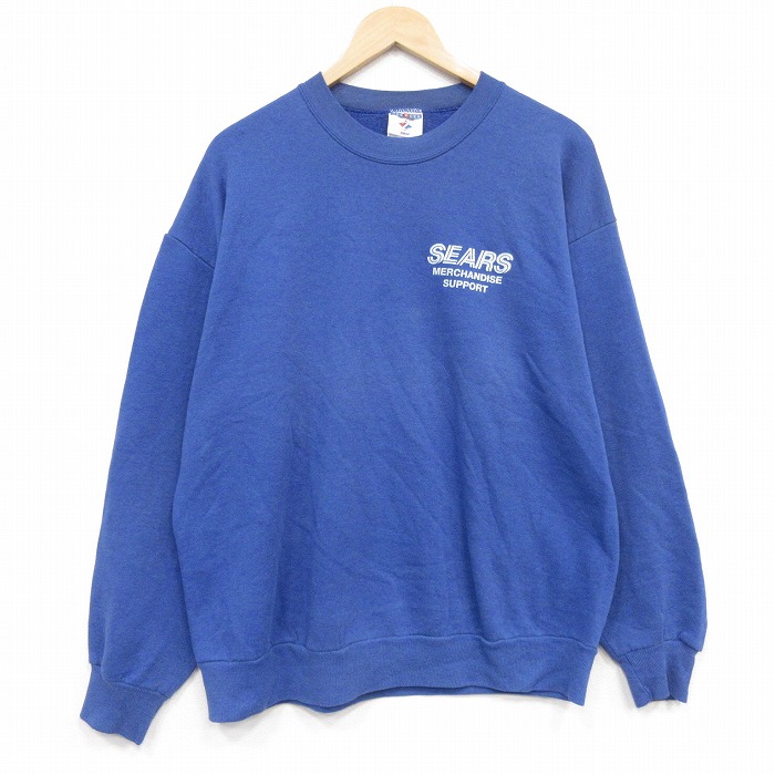 ジャージーズ 90s 長袖スウェット シアーズ ブルー メンズL相当 | 古着