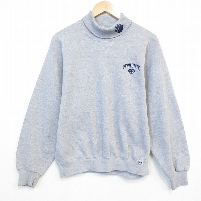 ラッセル 90s 長袖スウェット モックネック グレー メンズL相当 | 古着