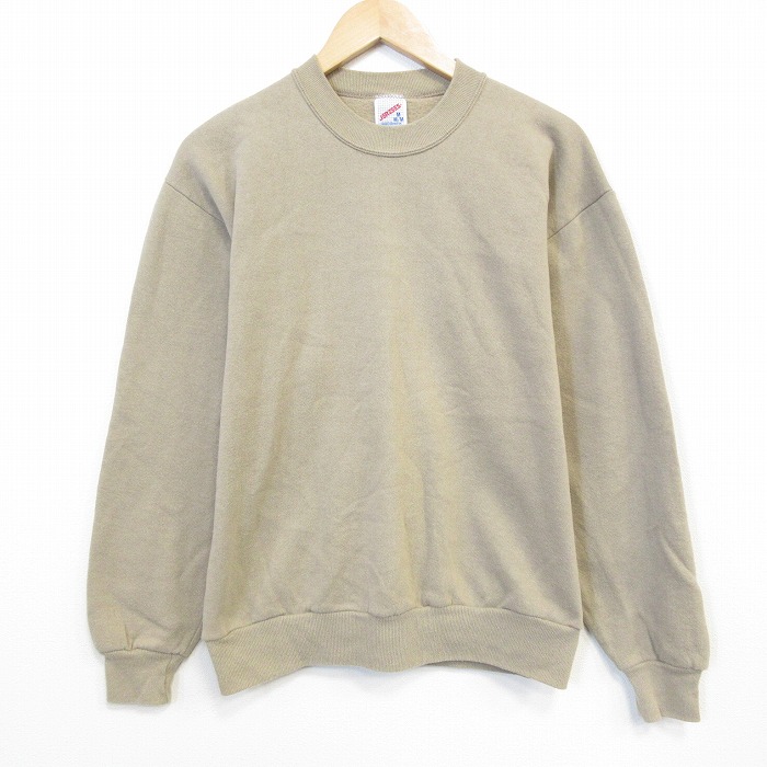 ジャージーズ 90s 長袖スウェット ベージュ メンズM相当 | 古着