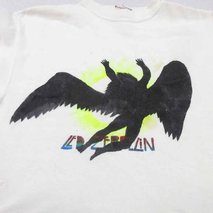 古着通販 L☆古着 長袖 ロック バンド スウェット メンズ 80年代 80s