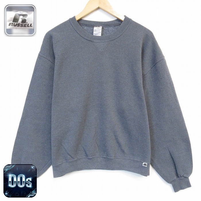 ラッセル 00s 長袖スウェット グレー メンズL相当 | 古着