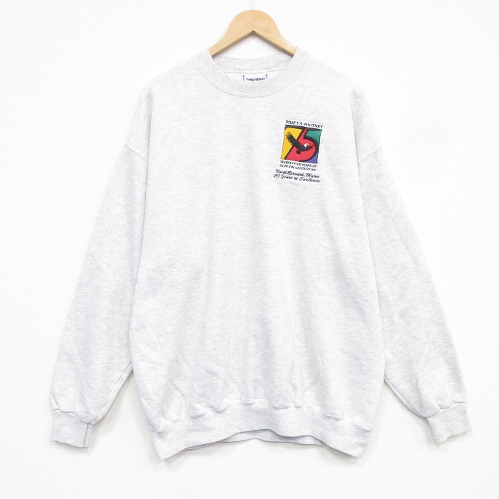 リー 00s 長袖スウェット 鳥 グレー メンズXL相当 | 古着