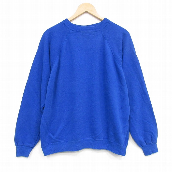 ヘインズ 90s 長袖スウェット ラグラン ブルー メンズL相当 | 古着