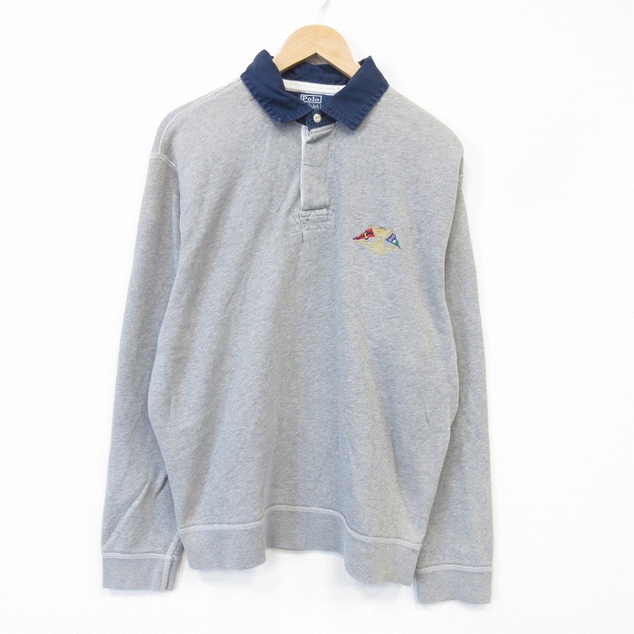 ラルフローレン 90s 長袖スウェット 霜降り グレー メンズXL相当 | 古着