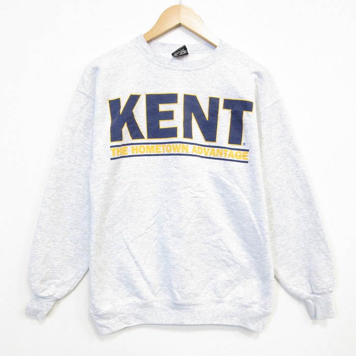 90s 長袖スウェット KENT 霜降りグレー メンズM相当 | 古着