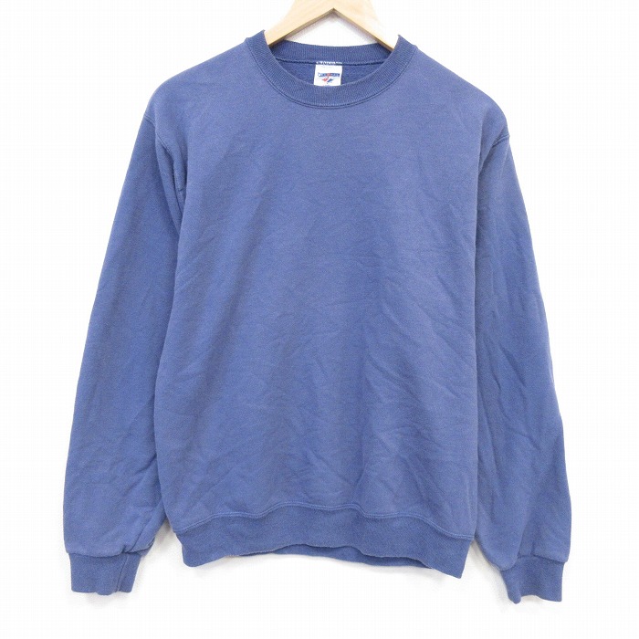00s 長袖スウェット ネイビー メンズS相当 | 古着
