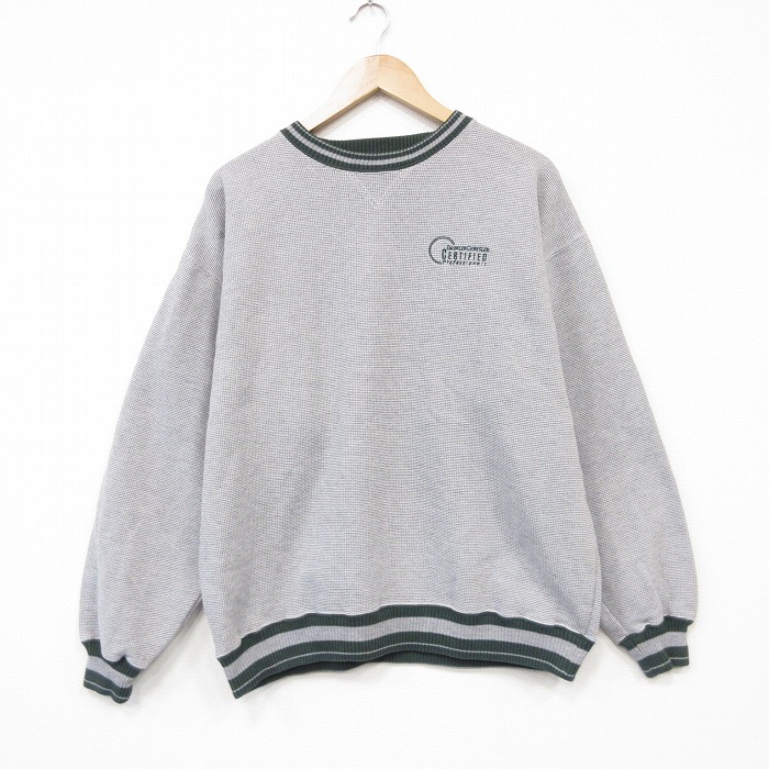 00s 長袖スウェット CERTIFIED グレー メンズXL相当 | 古着