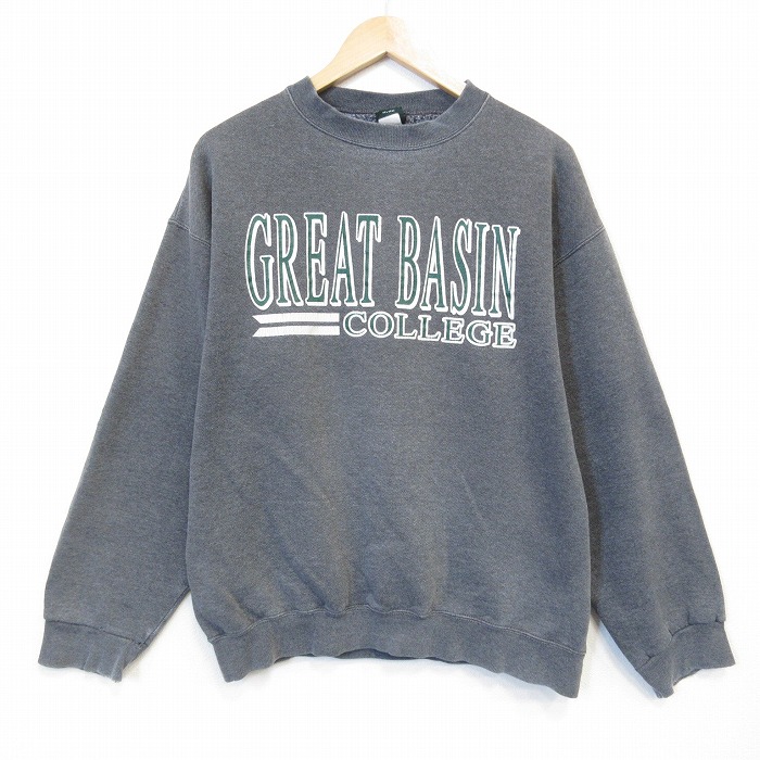 MVスポーツ 90s 長袖スウェット カレッジ グレー メンズXL相当 | 古着