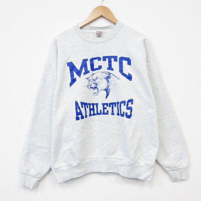 フルーツオブザルーム 90s 長袖スウェット MCTC グレー メンズXL相当 | 古着