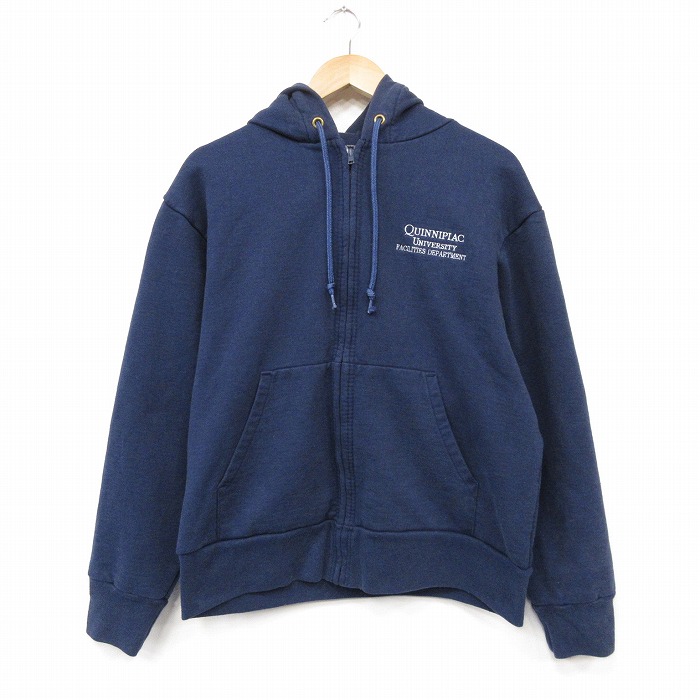 キャンバー 長袖フルジップスウェット カレッジ ネイビー メンズM相当 | 古着
