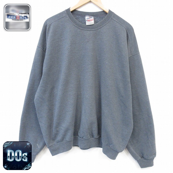 00s 長袖スウェット グレー メンズXL相当 | 古着