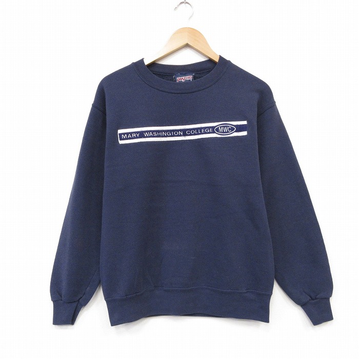 ジャンスポーツ 00s 長袖スウェット カレッジ ネイビー メンズM相当 | 古着