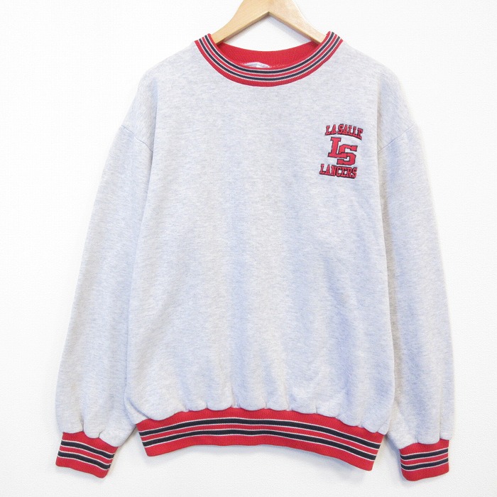 90s 長袖スウェット 霜降り グレー メンズXL相当 | 古着