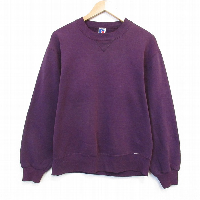 ラッセル 90s 長袖スウェット パープル メンズM相当 | 古着