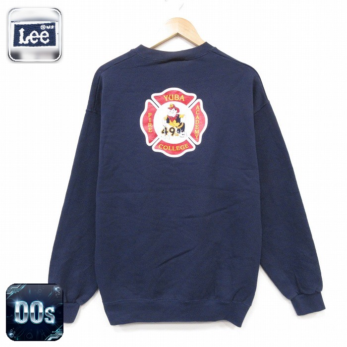 リー 00s 長袖スウェット YUBA COLLEGE ネイビー メンズL相当 | 古着