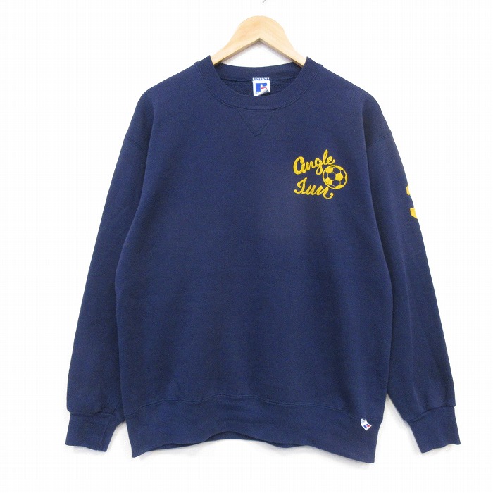 ラッセル 90s 長袖スウェット サッカー ネイビー メンズL相当 | 古着