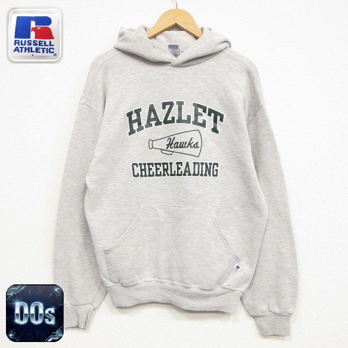 ラッセル 00s 長袖スウェットパーカー HAZLET グレー メンズL相当 | 古着