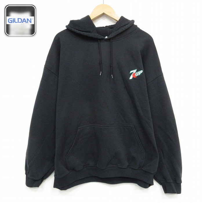 長袖スウェット 7UP ブラック メンズXL相当 | 古着