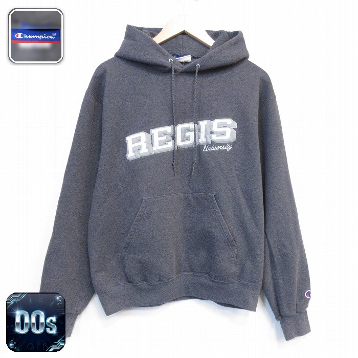 チャンピオン 00s 長袖スウェットパーカー REGIS グレー メンズM相当 | 古着