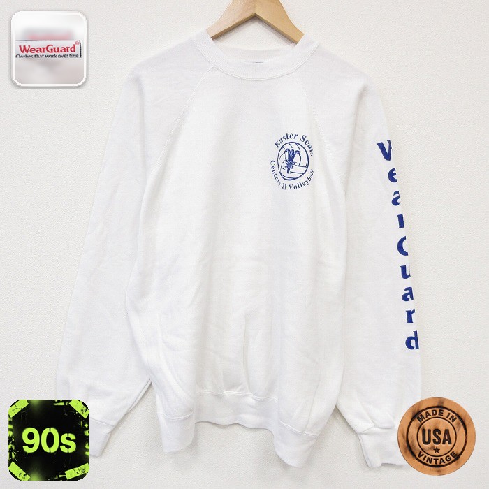 古着通販 XL☆古着 Wear Guard 長袖 スウェット メンズ 90年代 90s