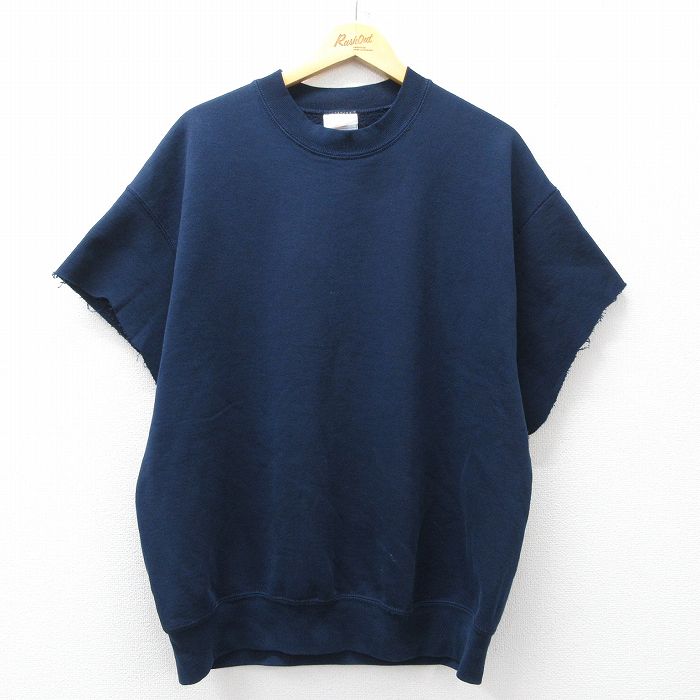00s 半袖スウェット ネイビー XL | 古着