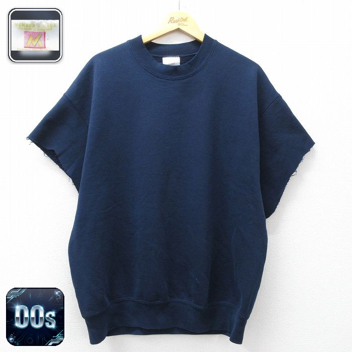 【50%OFF】00s 半袖スウェット ネイビー XL | 古着