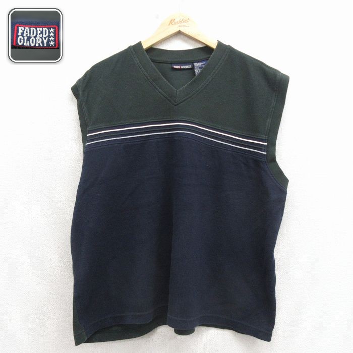 【20%OFF】FADED GLORY ノースリーブトップス ネイビー XL | 古着