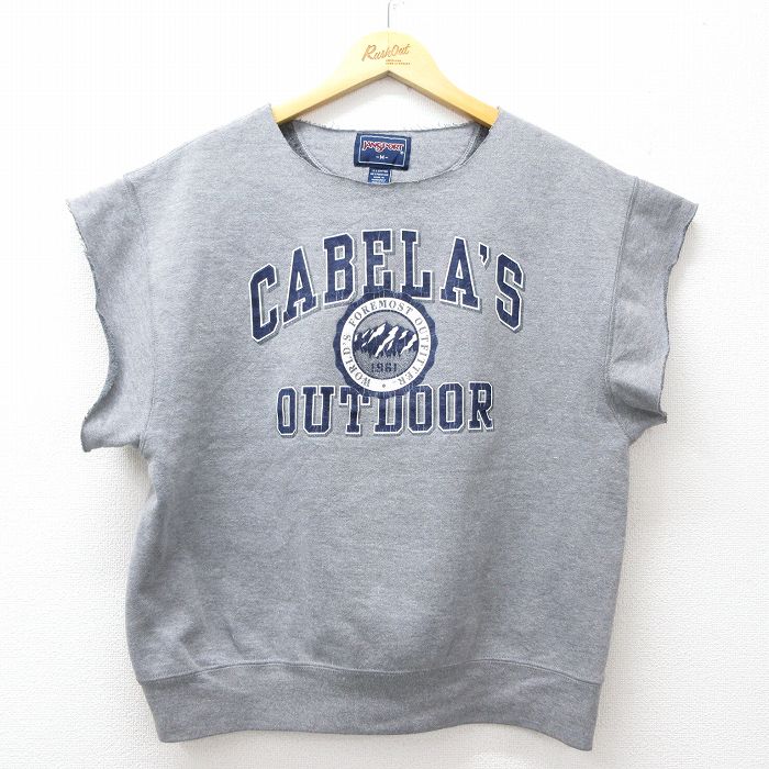 00s ノースリーブスウェット CABELAS OUTDOOR グレー M | 古着