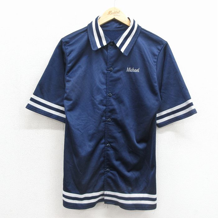 80s 半袖トップス ネイビー メンズXS相当 | 古着