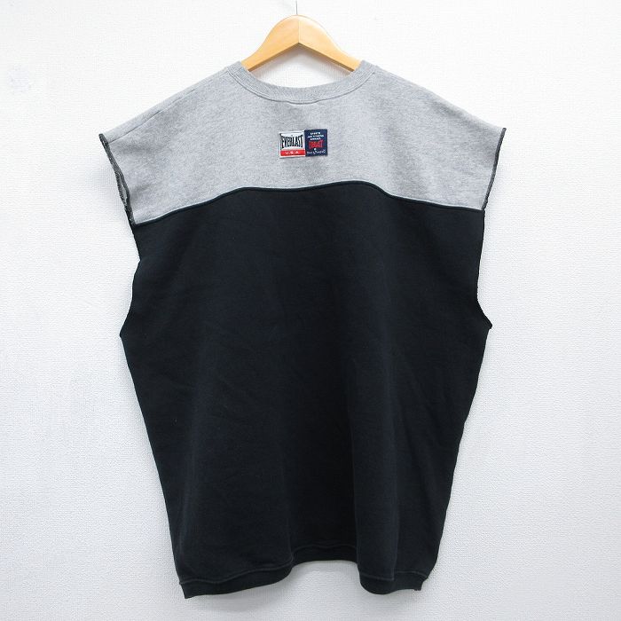古着通販 XL☆古着 ノースリーブ スウェット メンズ 90年代 90s