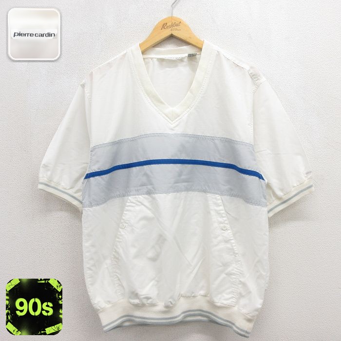 ピエールカルダン 90s 半袖トップス ホワイト メンズL相当 | 古着