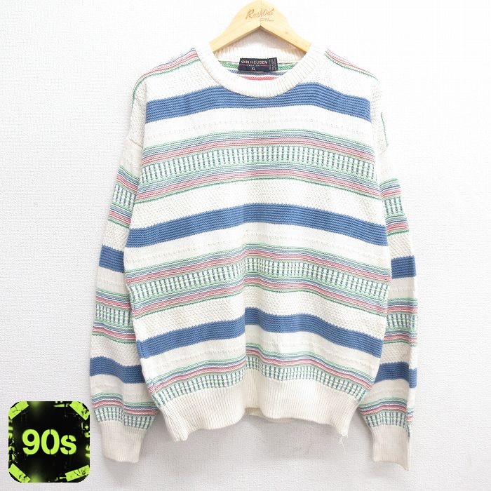 バンヒューセン 90s 長袖セーター ホワイト L | 古着